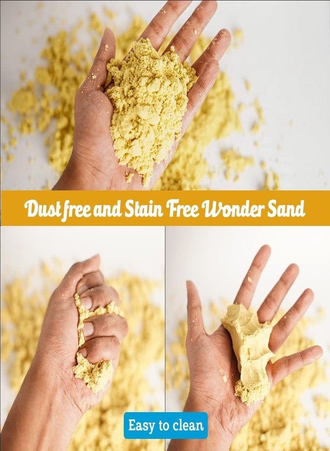 Atipriya Sand Activity Play Set | Creative Play with Sand, Educational Sand kit, Mess-Free Sand Play, Indoor Play Set, Sensory Play Activities (Yellow, 1 kg) - Image 4